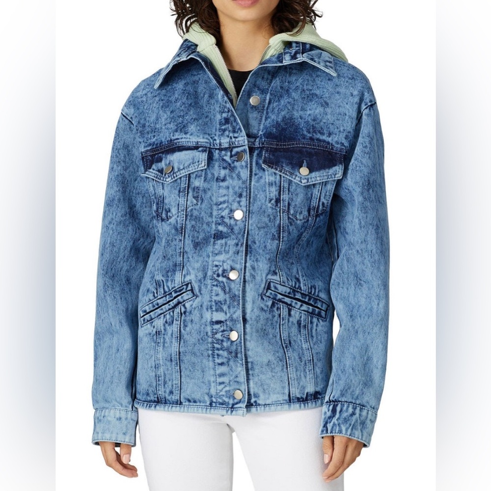 Like New Sipos New York Women's Zina Hooded Denim Jacket
